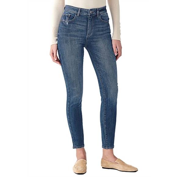 NEW DL1961 - WOMEN'S farrow skinny high rise ankle skinny jean in clemson - Picture 1 of 3